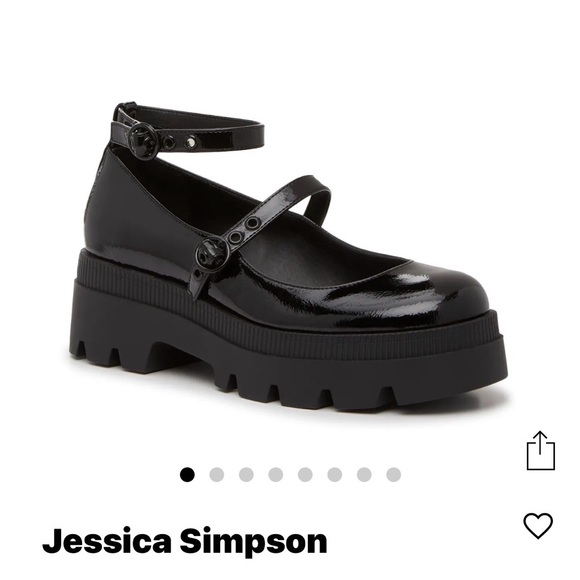 Jessica Simpson Black Patent Leather Ulisha Platform Mary Janes - Picture 13 of 15